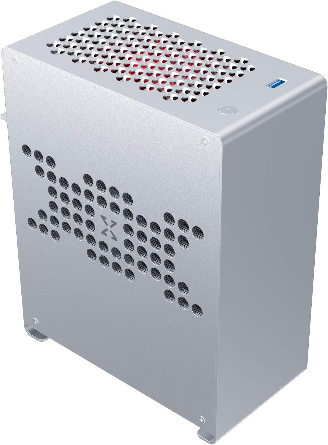 A1 Mini ITX Case Desktop PC Case Micro Slim Portable 2021 Small Backpack Aluminum Alloy Chassis DIY Installation for Gaming and Home Use