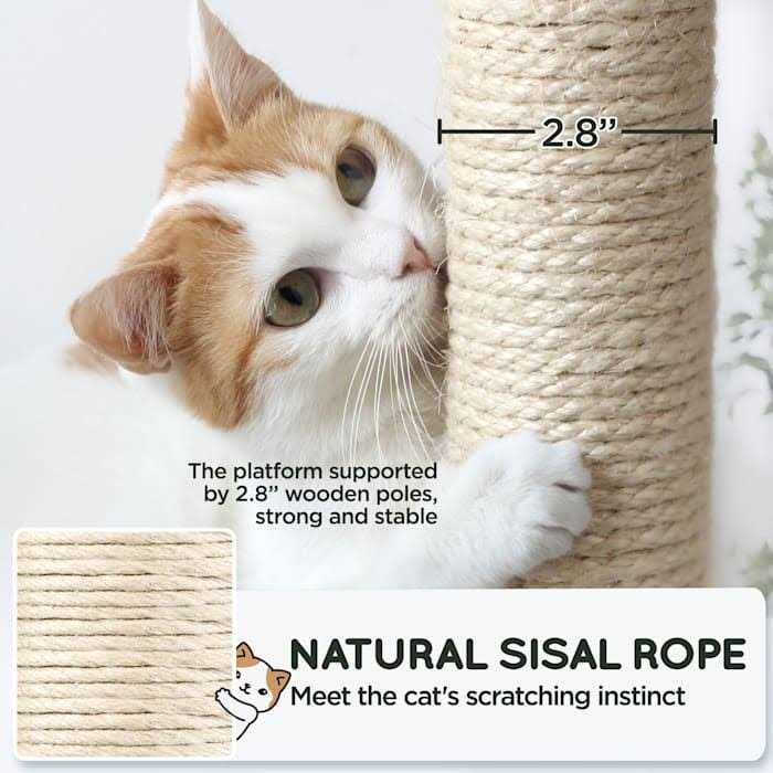Topeakmart Gray 4-Level Plush Cat Tree with Hammock for Kittens - Pet Supplies online store