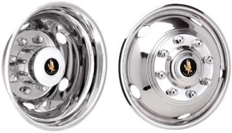 Eagle Flight 19.5" Stainless Steel Wheel Simulators for 2003-2004 Ford F450 & F550