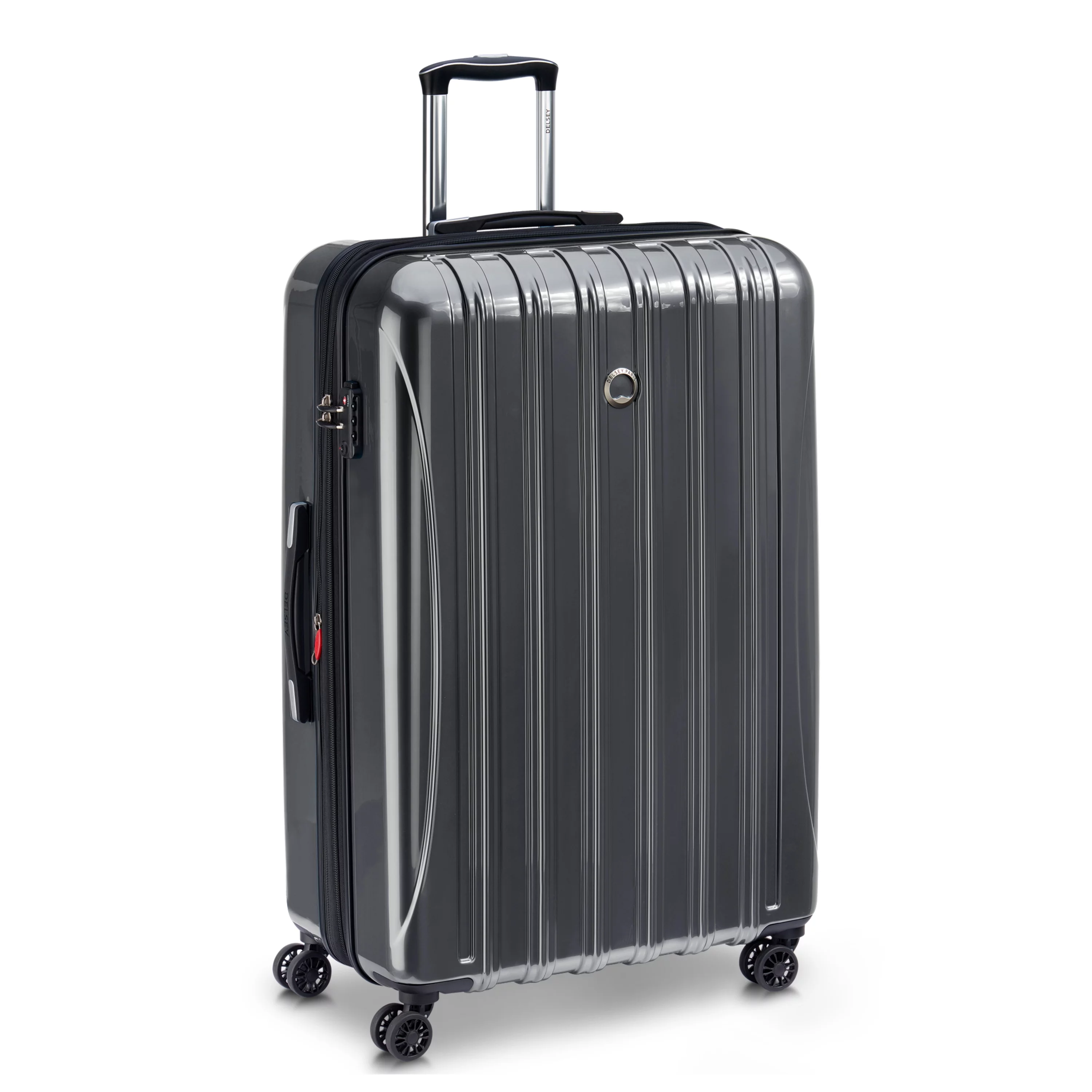 DELSEY PARIS Helium Aero 3-Piece Hardside Expandable Spinner Luggage Set includes 19" International Carry-On, 25" & 29" Checked, Steel Grey