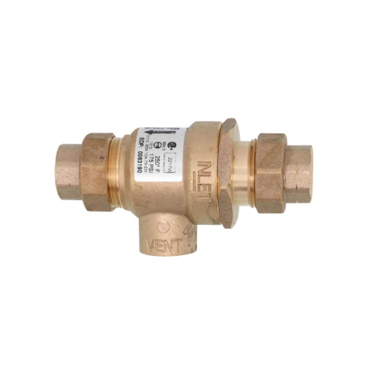 Watts 0063190 Brass Backflow Preventer Check Valve 1/2 - Shop Hardware Tools Online Store