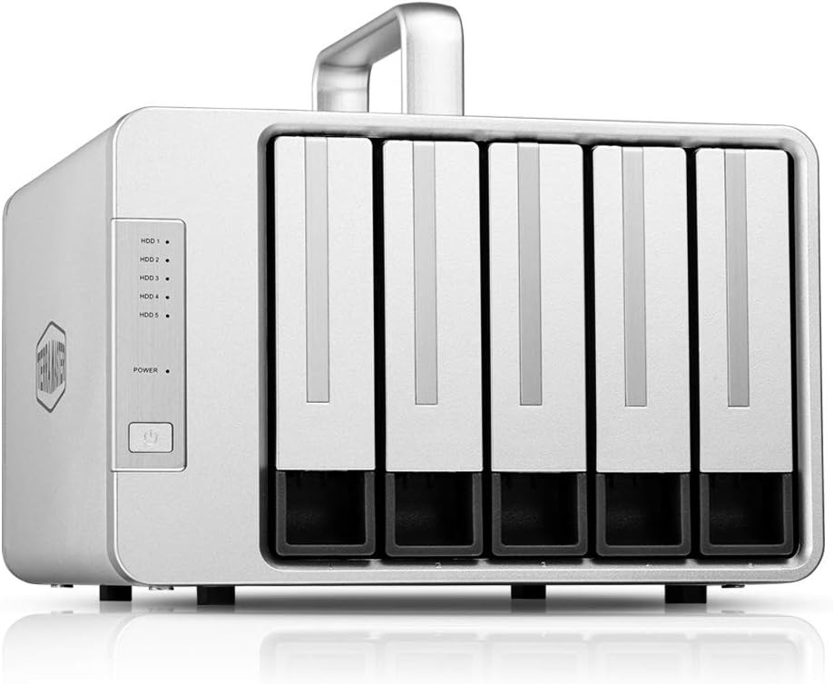 TERRAMASTER TD2 Thunderbolt 3 Professional-Grade 2-Bay External Hard Drive Enclosure RAID 0/RAID1/JBOD Hard Disk RAID Storage (Diskless)