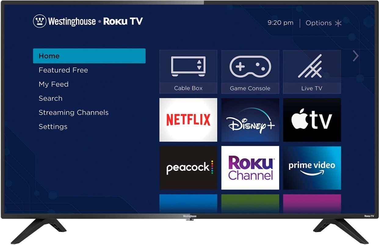 Westinghouse 43-Inch Tv Full HD 1080p Led Screen Smart TV HDR Compatible with Alexa and Google Assistant WR43FX(Renewed)