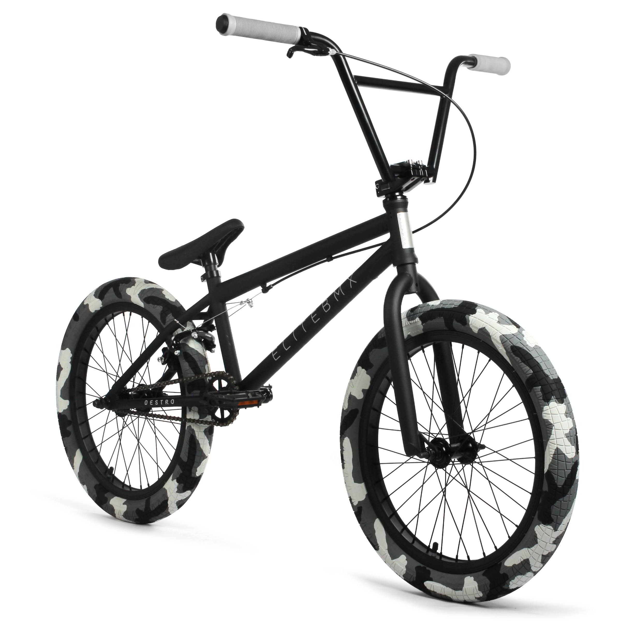2021 Elite BMX Destro Lightweight Freestyle BMX Bike Bicycle Black Camo