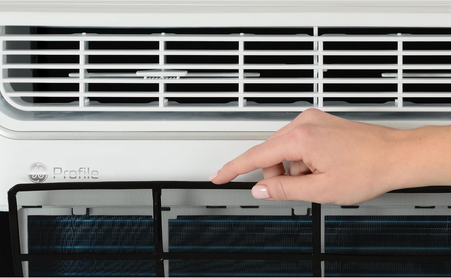 GE Profile Inverter Window Air Conditioner Unit 10,000 BTU with Energy Efficient AC Cooling up to 450 sq ft., Ultra Quiet, SMART Home Capable, Includes Remote and Install Kit, White