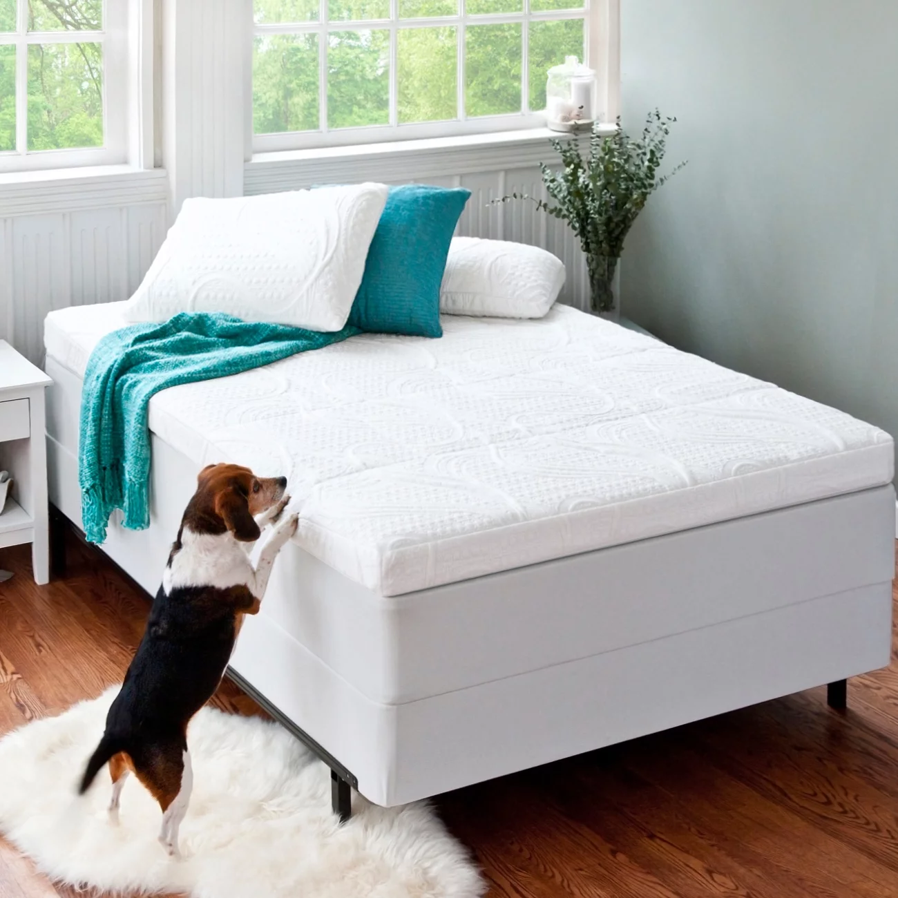 Zinus 4 Green Tea Pressure Relief Memory Foam Mattress Topper, Twin