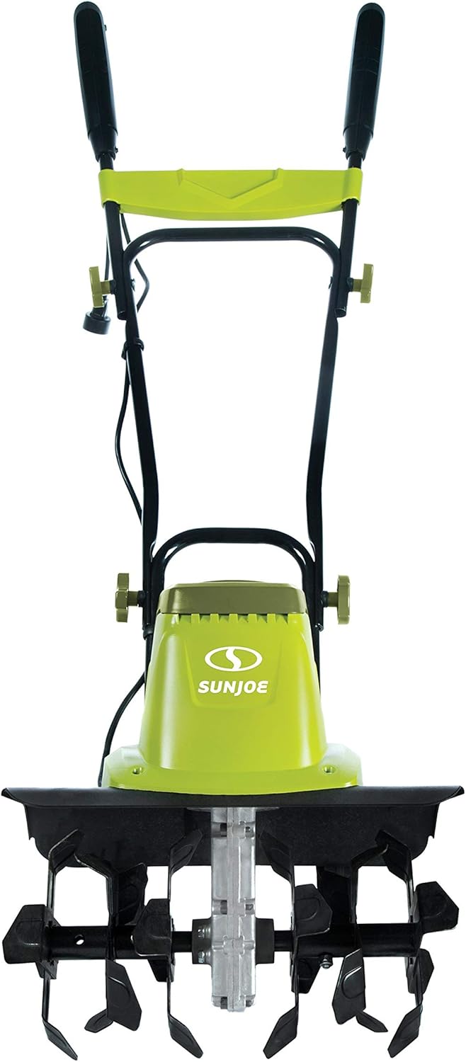 Sun Joe TJ603E 16-Inch 12-Amp Electric Tiller and Cultivator , Green