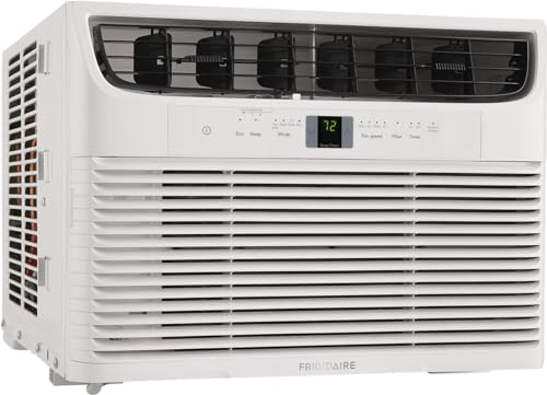 Frigidaire FFRA051WAE Window-Mounted Room Air Conditioner, 5,000 BTU with Temperature Control and Easy-to-Clean Washable Filter, in White