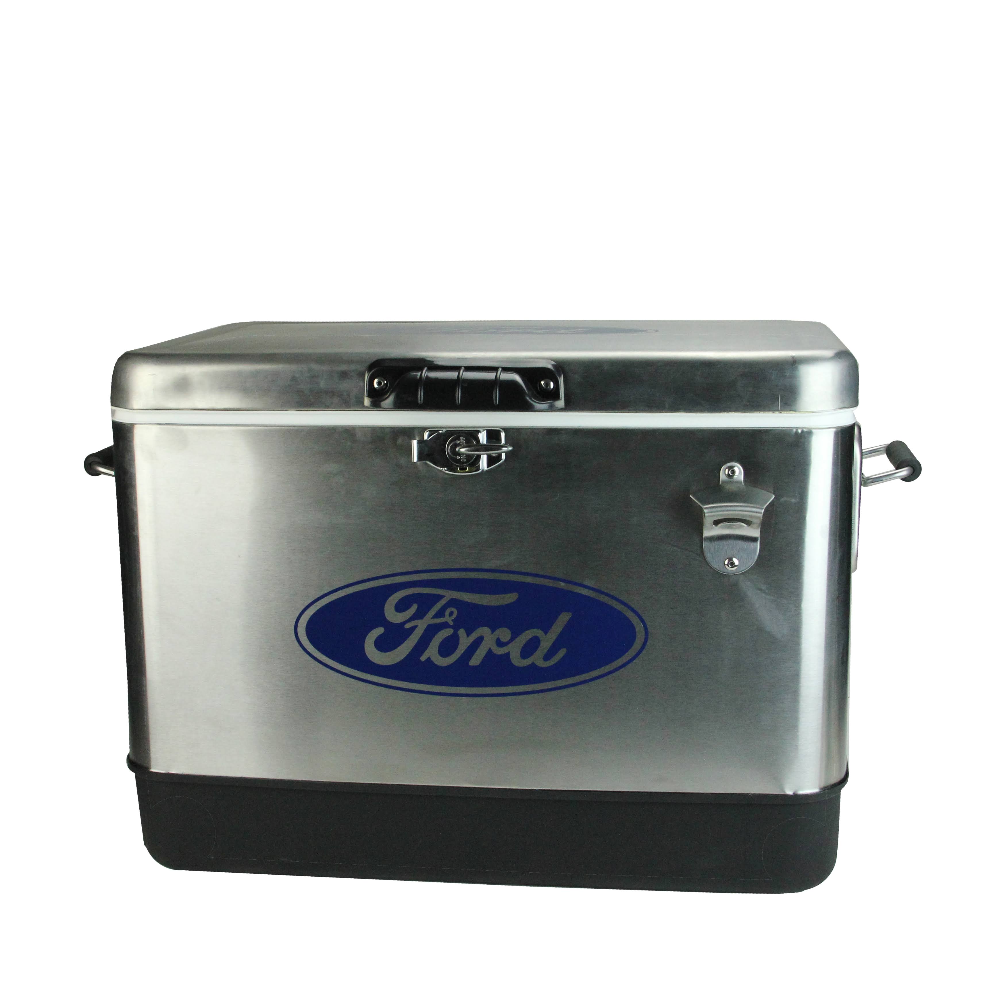 Northlight Officially Licensed Staineless Steel Ford 54 Quart Cooler