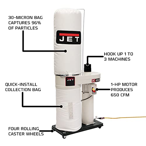 JET DC-650BK Dust Collector with Bag Filter Kit