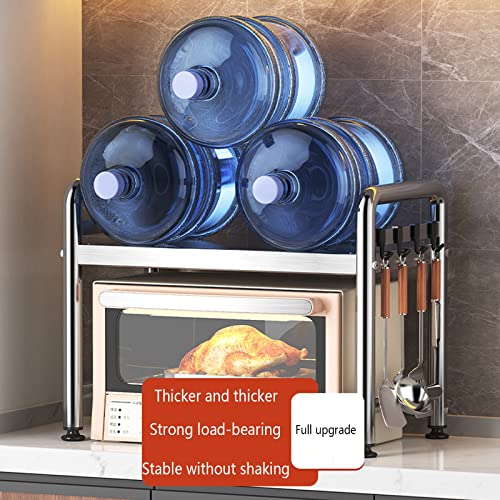 Microwave Shelves, Kitchen Tabletop Oven Racks Countertop Rice Cooker Storage Racks Stainless Steel Shelves Heavy Duty Grills For Kitchens Restaurants Hotels LYWY