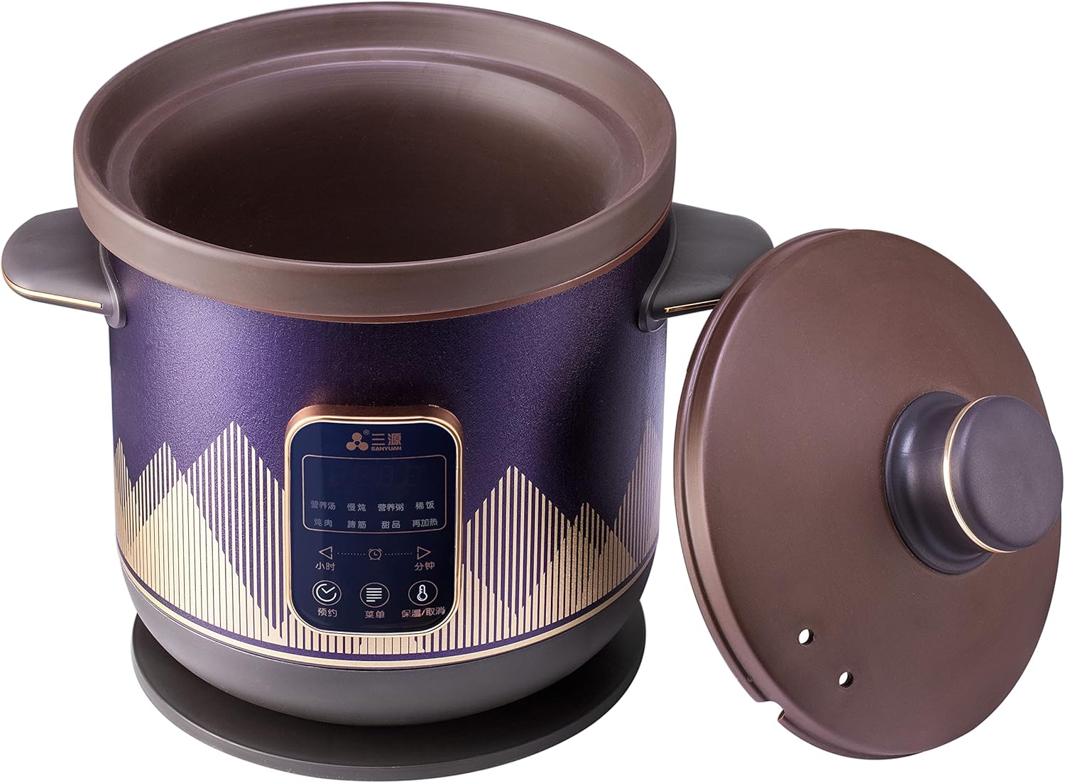 SanYuan Purple Claypot Electric Stew Soup Pot Slow Cooker 6L TGD60-SA30
