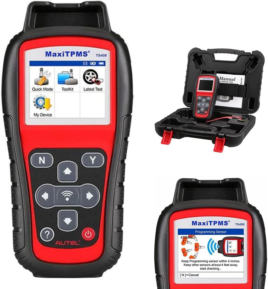 Autel MaxiTPMS TS408 All System TPMS Program Diagnostic Relearn Tool,Tire Pressure Monitor Sensor Activation,Key Fob Testing with Lifetime Update,MX-Sensors Advanced TS401