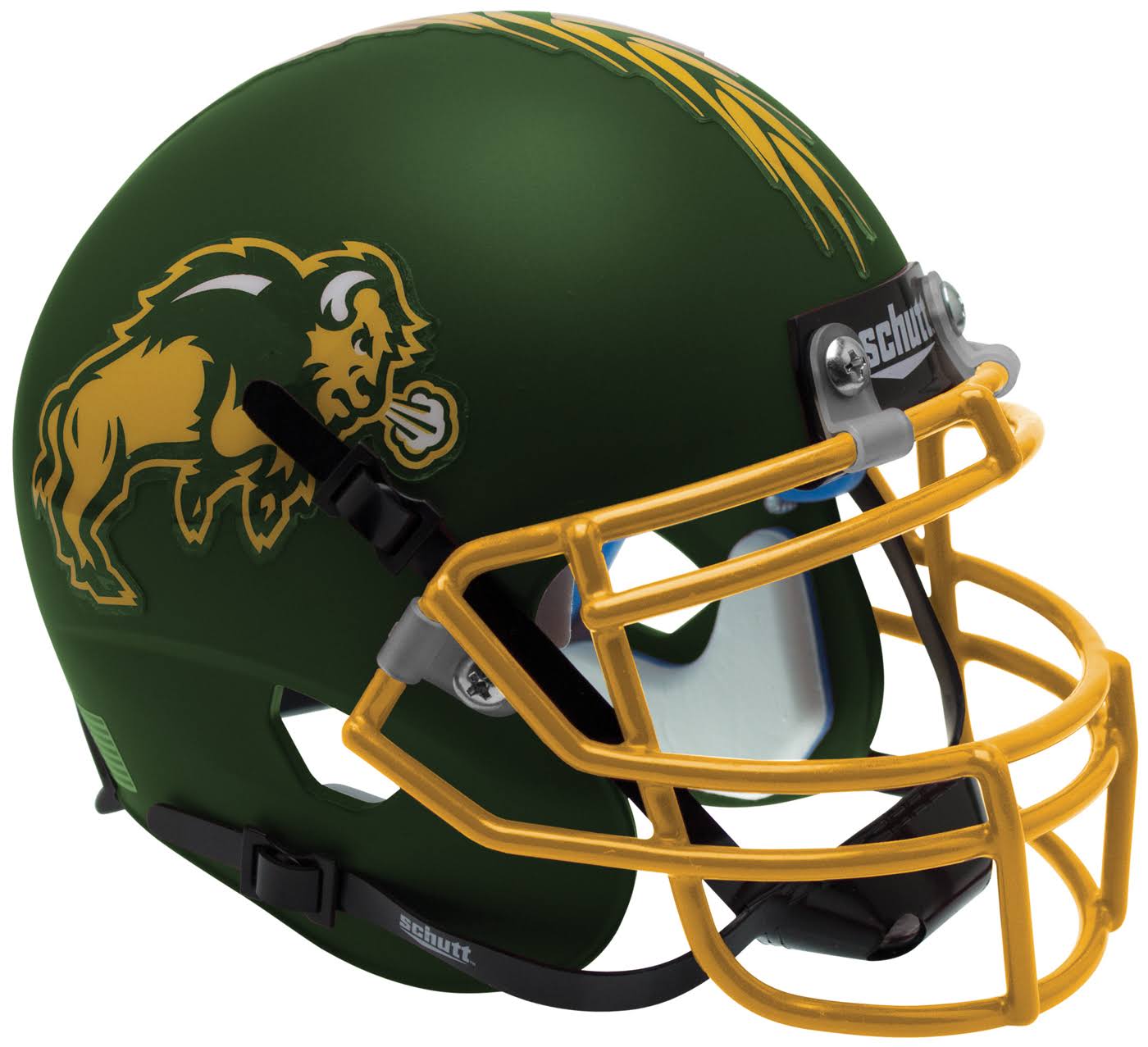 North Dakota State Bison Schutt XP Authentic Full Size Helmet Green Altermate 1