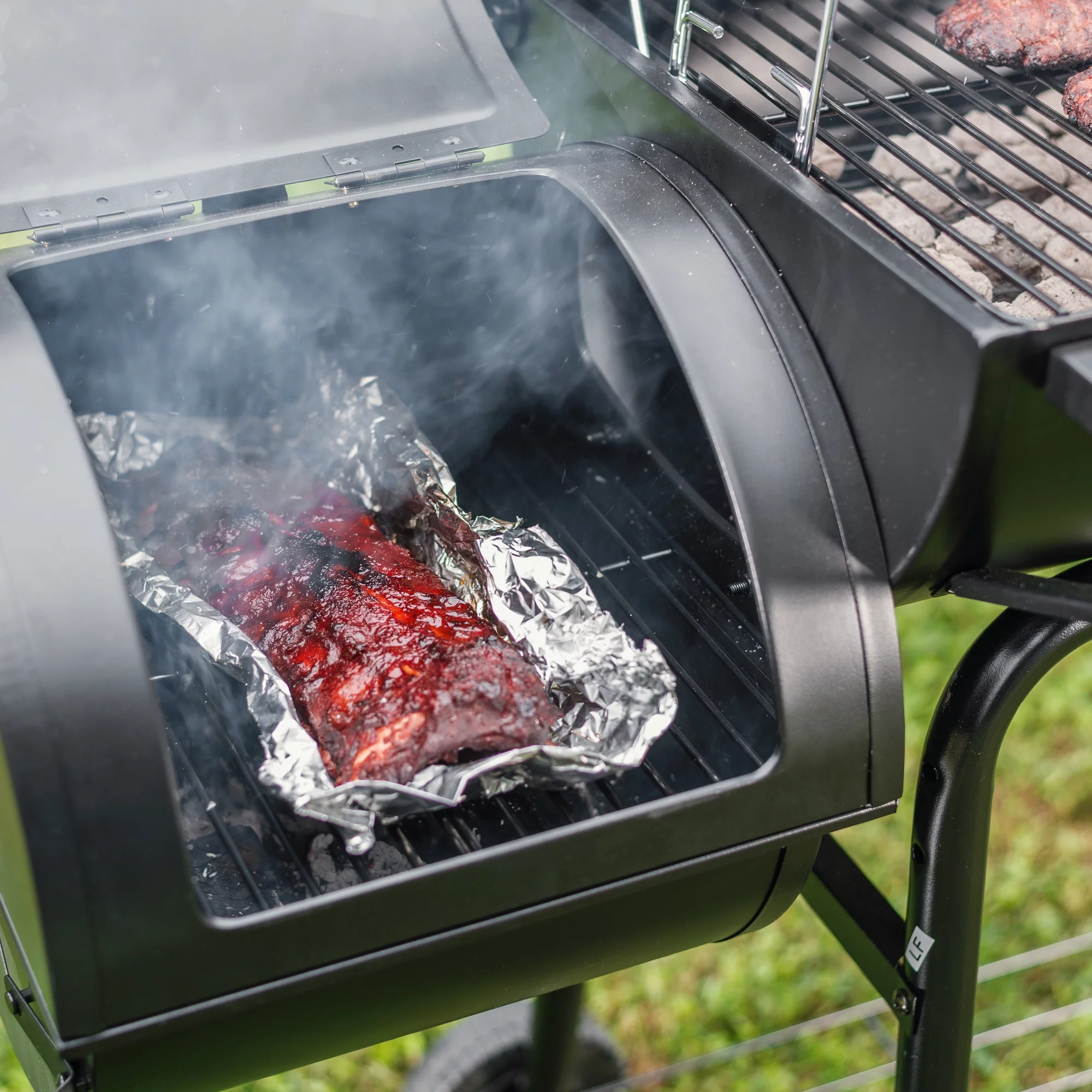 Royal Gourmet 30 CC1830S Steel Charcoal Grill with Offset Smoker