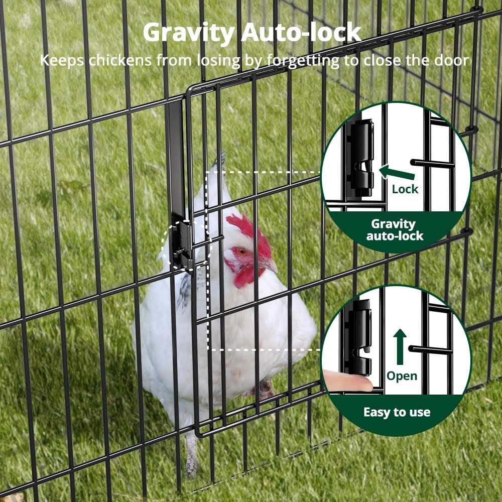 PawGiant Chicken Coop 86×40 Chicken Run Pen for Yard with Cover Outdoor Metal Portable Chicken Tractor Cage Enclosure Crate Outside for Small - Pet Supplies online store