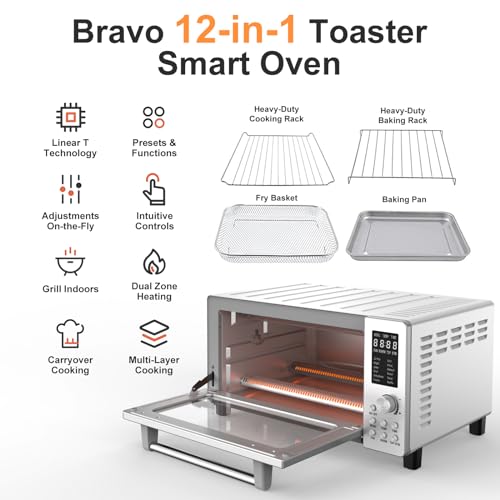 Nuwave Bravo Convection Toaster Ovens Air Fryer Combo