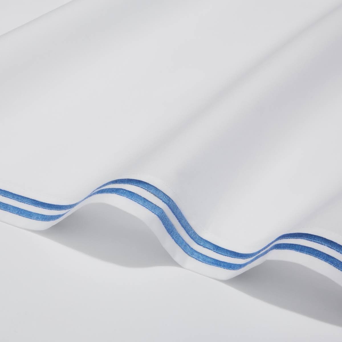 Hudson Park Collection Italian Percale Full Flat Sheet - 100% Exclusive - Silver