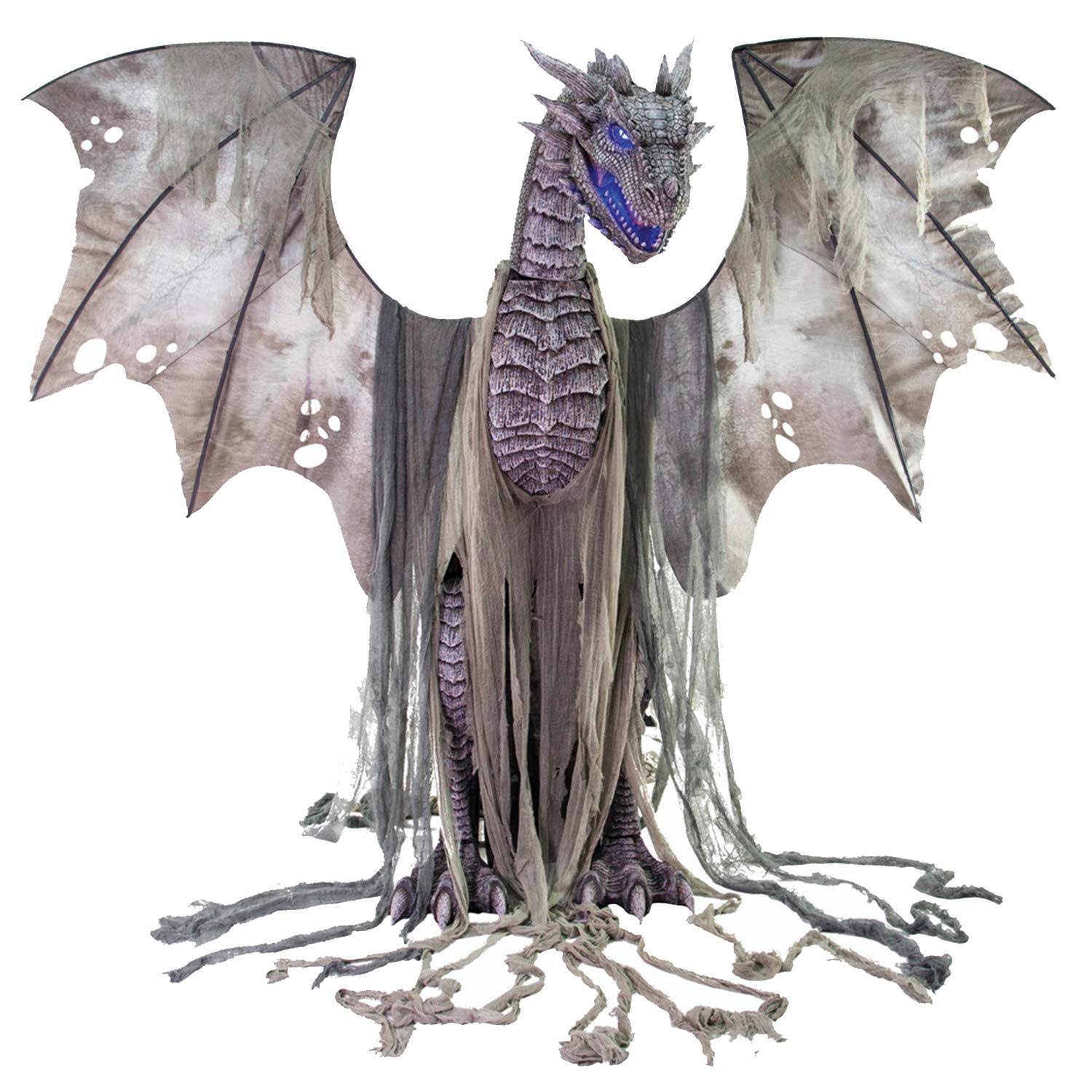 7 ft Winter Dragon Animated Prop