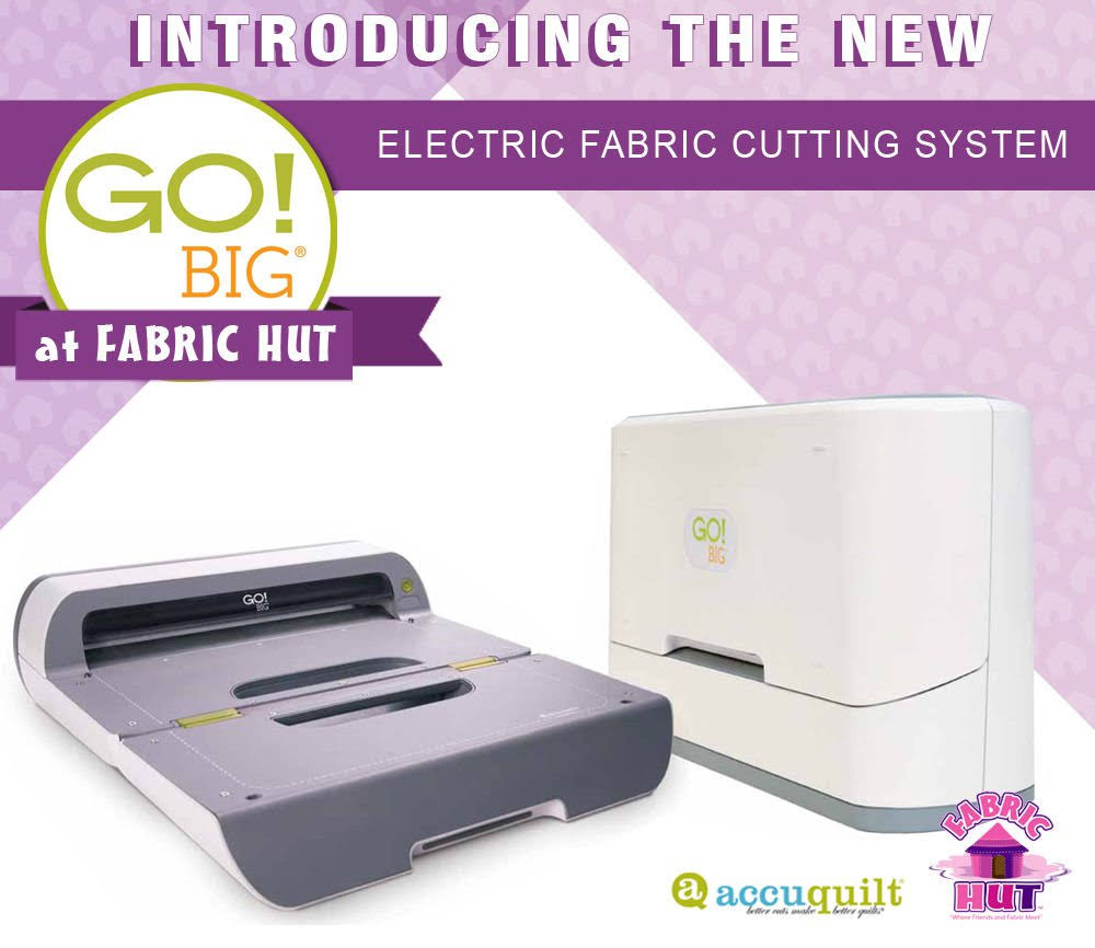 AccuQuilt Go! Big Electric Fabric Cutter u0026 Starter Set 55500