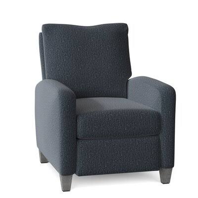 Merton 31x22 Wide Manual Standard Recliner Wayfair Custom Upholstery Body Fabric: Sunbrella Spectrum Carbon, Leg Color: Gray