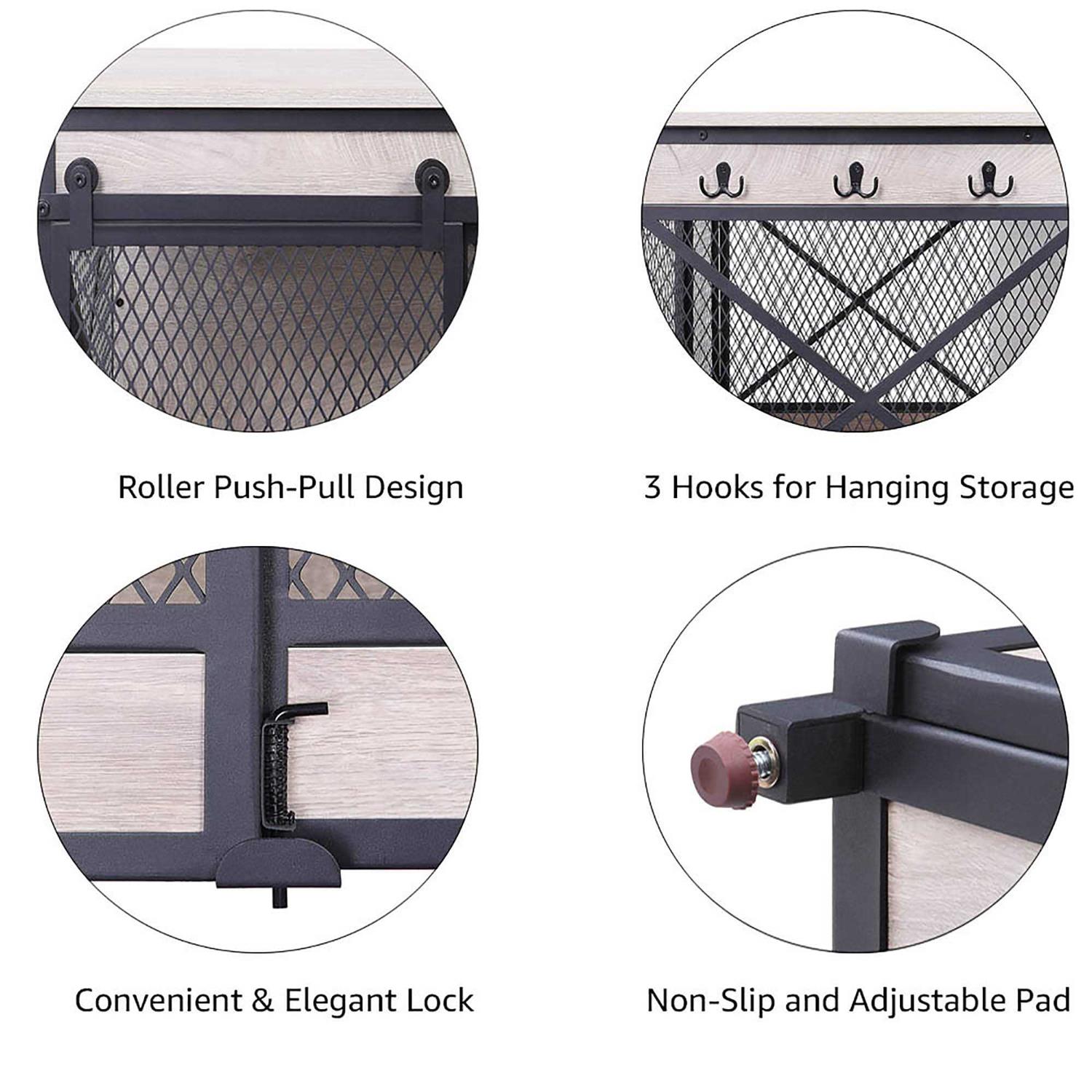 Unipaws Furniture Style Sliding Door Dog Crate - Pet Supplies online store
