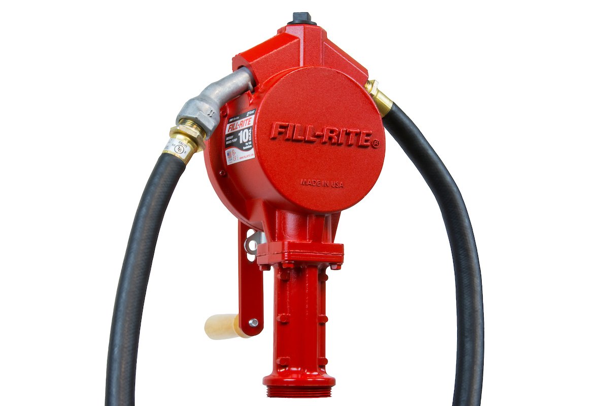Fill-Rite FR151 Piston Hand Pump with Suction Tube and Pail Spout
