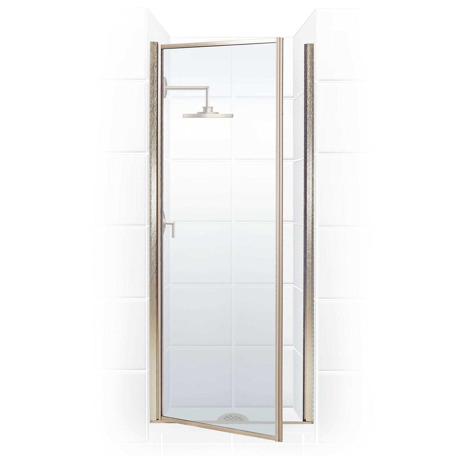 Coastal Shower Doors Legend 22.625 in. to 23.625 in. x 64 in. Framed Hinged Shower Door Clear Glass - Shop Hardware Tools Online Store