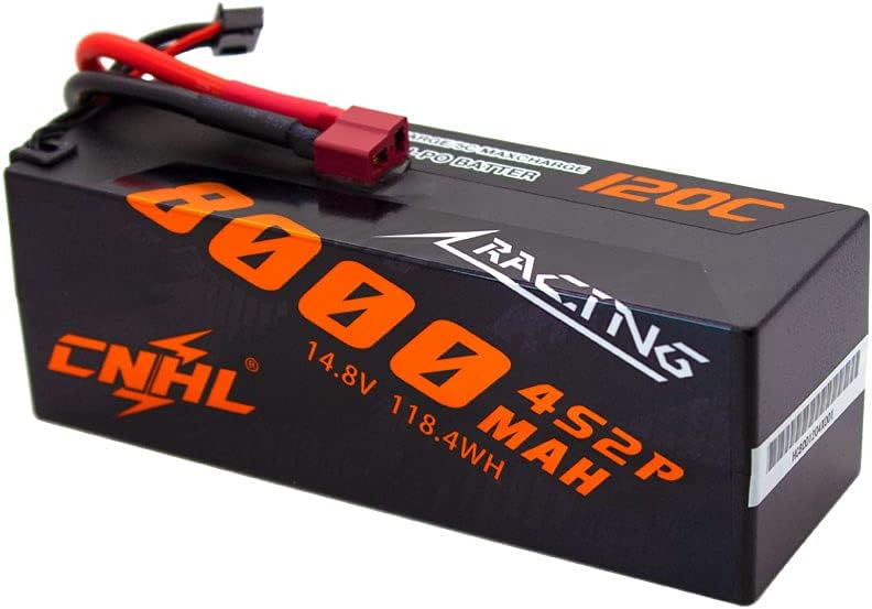 CNHL Racing Series 8000MAH 14.8V 4S 120C Lipo Battery with Deans Plug for RC Car,RC Airplane/Truck, RC Boat Multi-Motor Hobby DIY Parts R