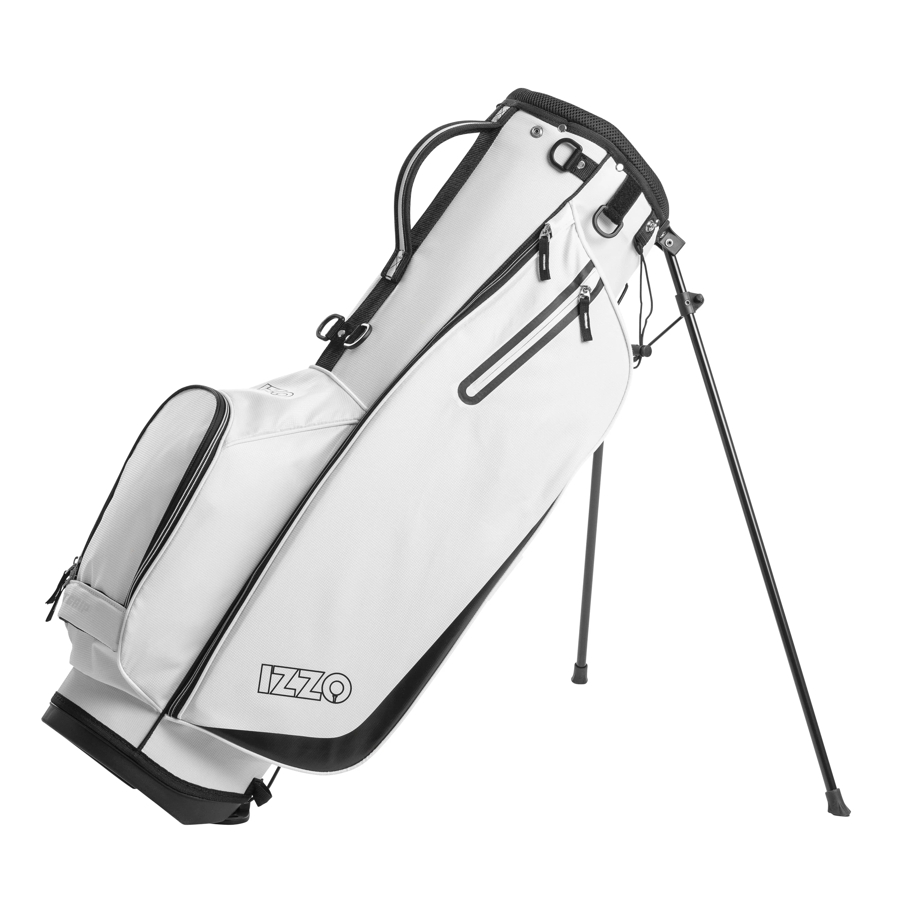 Izzo Golf Ultra-Lite Stand Bag - Grey/Lime