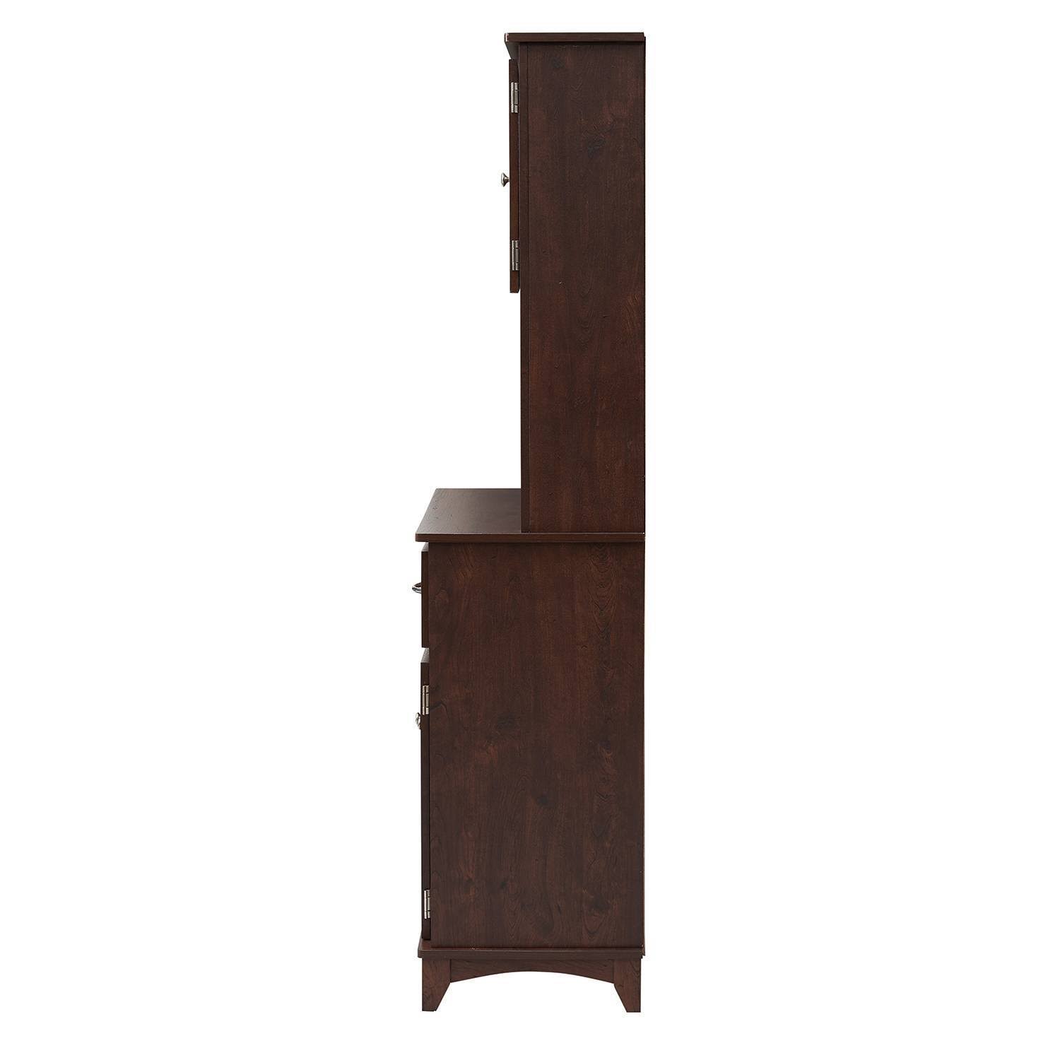 Traditional Microwave Cabinet Mahogany - Home Source