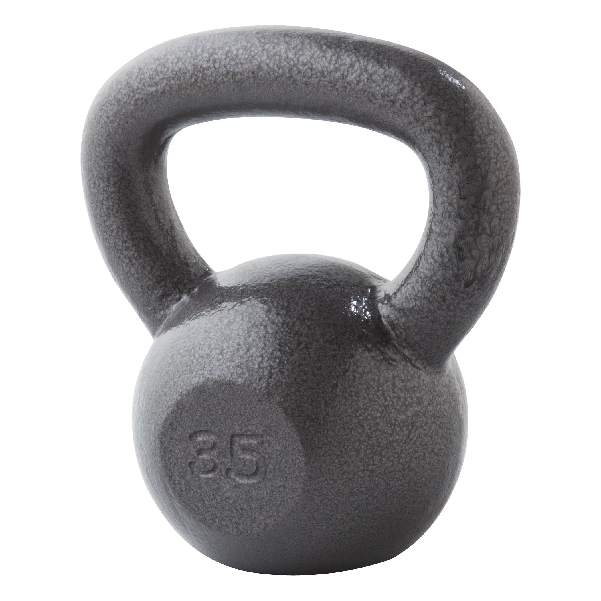 Weider, 30lb Cast Iron Hammertone Finish Kettlebell, Single