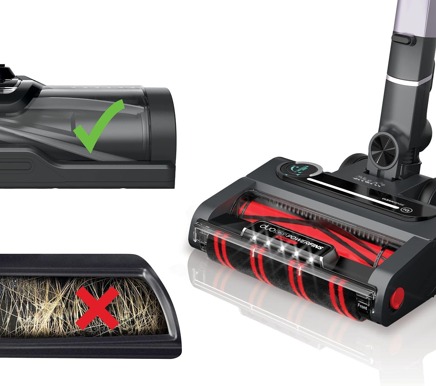 Shark IZ862H Stratos Cordless Vacuum with Clean Sense IQ and Odor Neutralizer, DuoClean PowerFins HairPro, Includes Duster Crevice Tool & Anti-Allergen Brush, Up to 60 Minute Runtime, Ash Purple