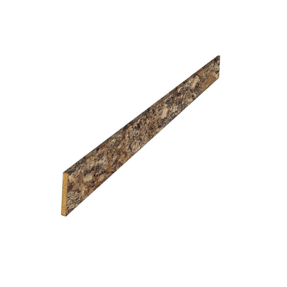 Hampton Bay 8 ft. Laminate Countertop Kit with Left Miter in Winter Carnival Granite with Valencia Edge