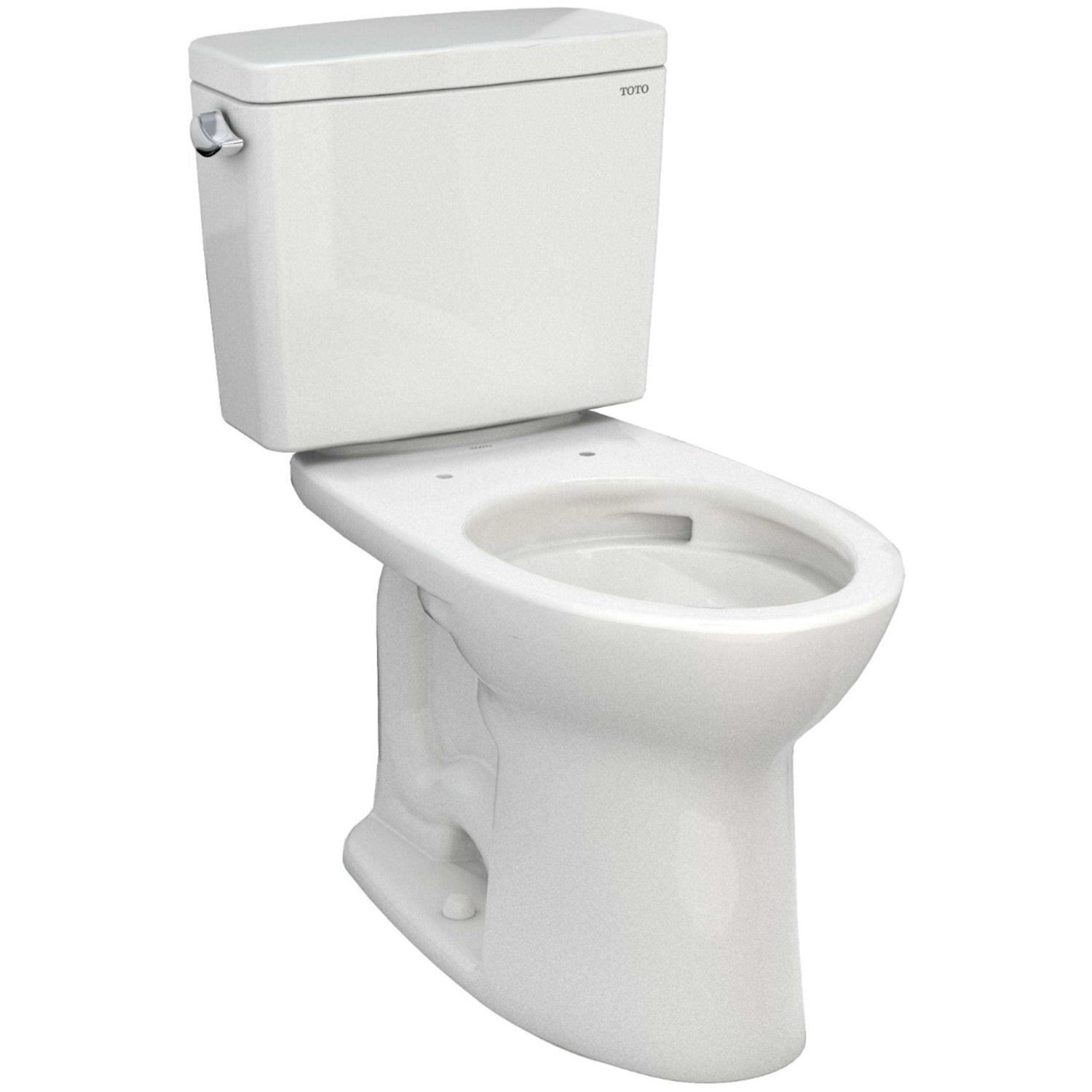 Toto Drake Two-Piece Elongated 1.28 GPF Tornado Flush Toilet with Cefiontect CST776CEG# - Shop Hardware Tools Online Store