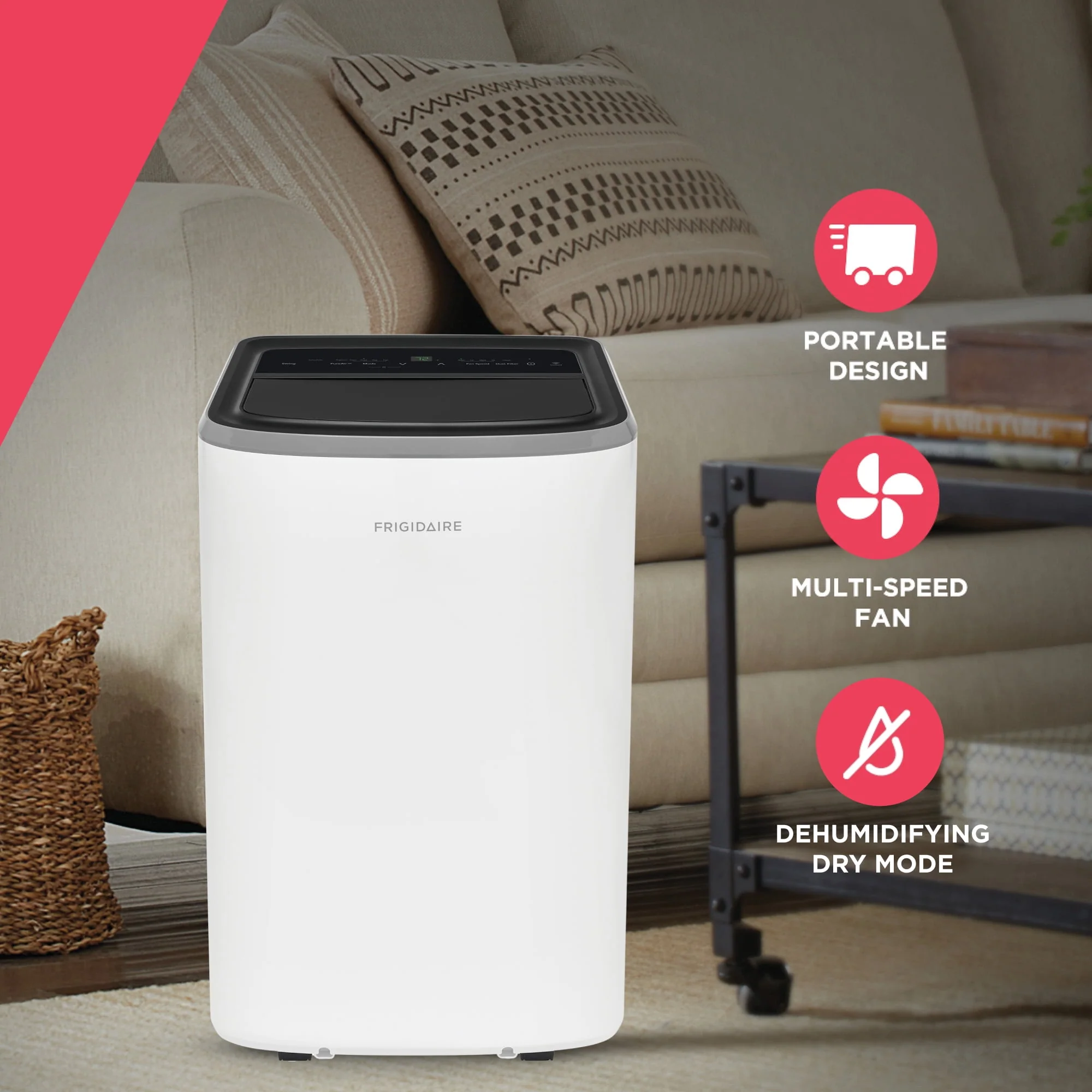 Frigidaire 8,000 BTU Portable Room Air Conditioner with Dehumidifier Mode