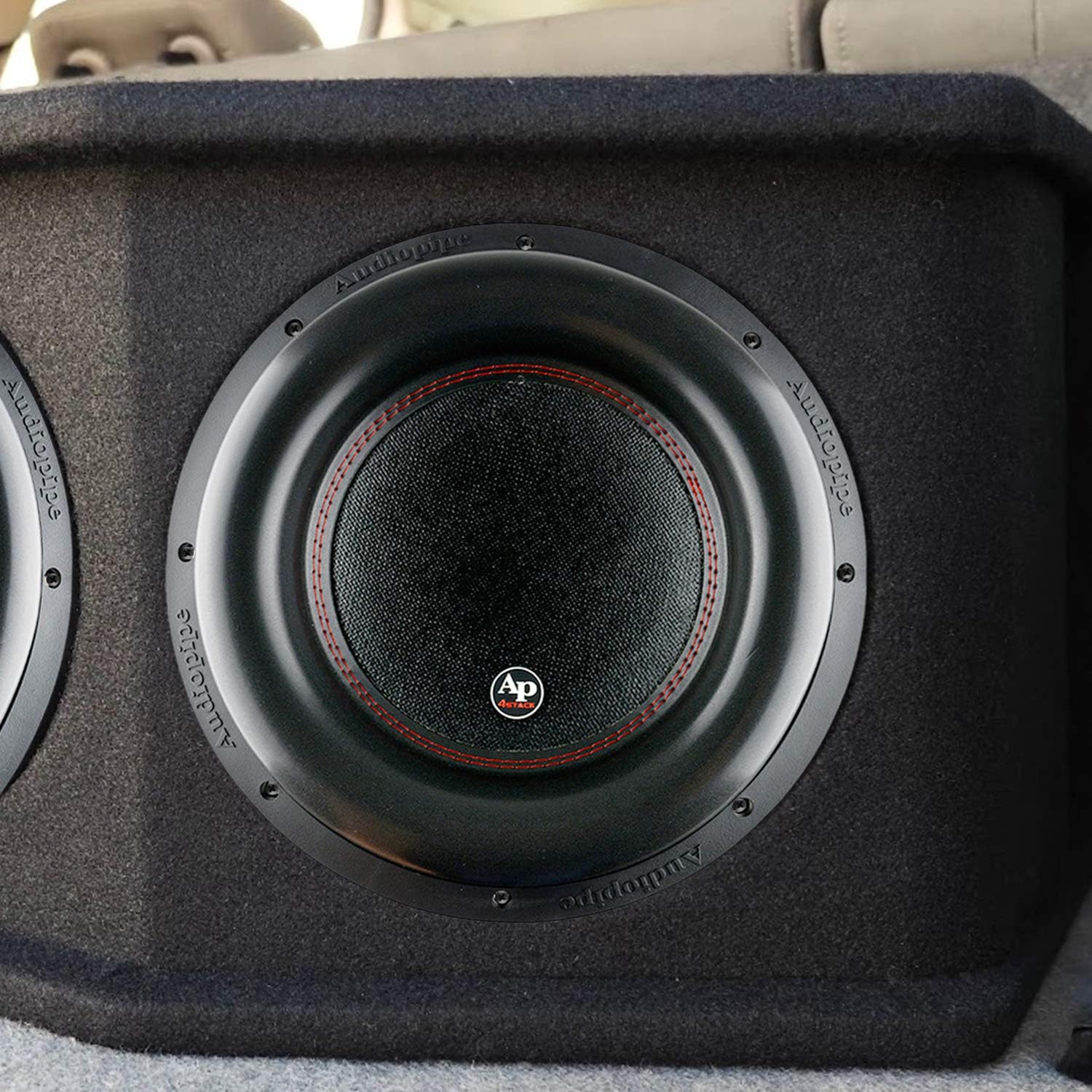 AudioPipe TXX-BDC4-12D 12 Inch 2,200 Watt High Performance Powerful Dual 2 Ohm DVC Vehicle Car Audio Subwoofer Speaker System, Black