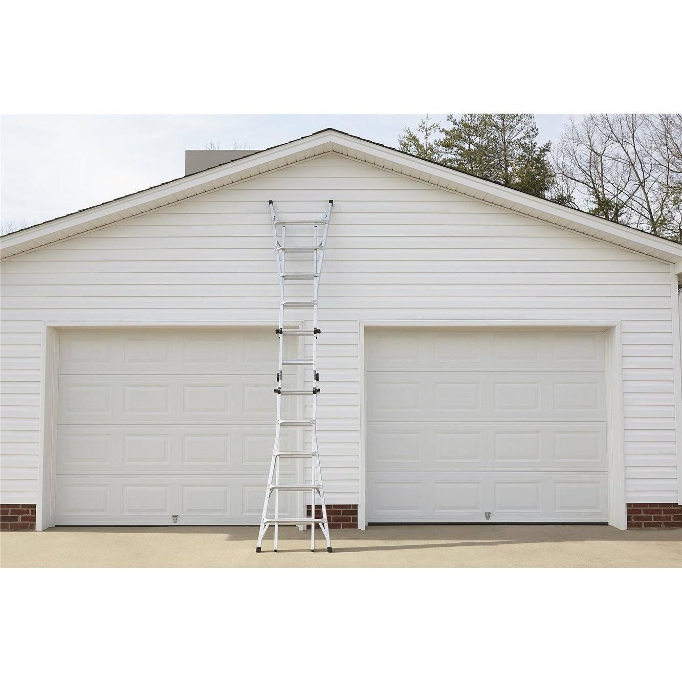 Cosco 22' Max Reach Aluminum Telescoping Multi-Position Ladder