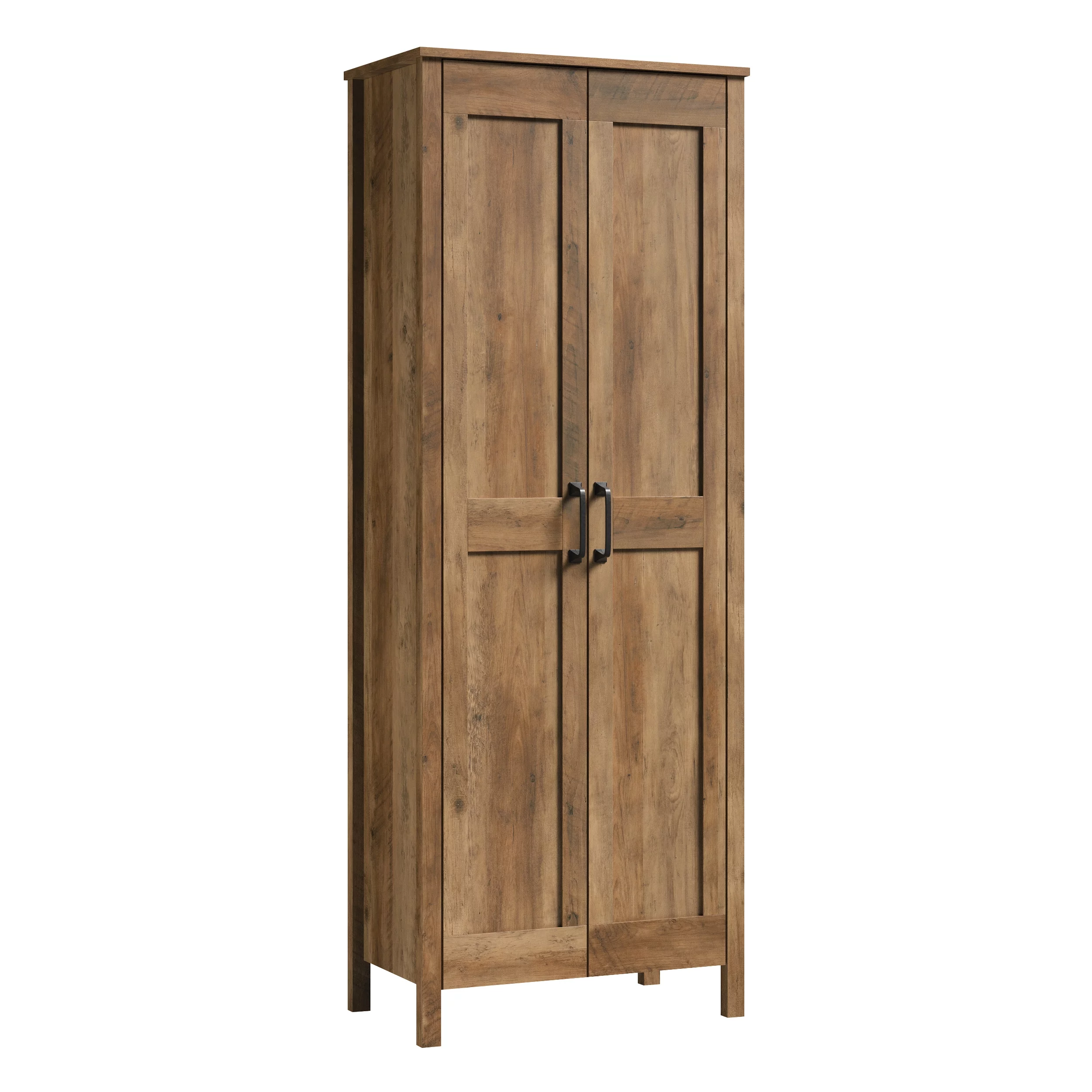 Sauder Two-Door Storage Cabinet, Rural Pine Finish