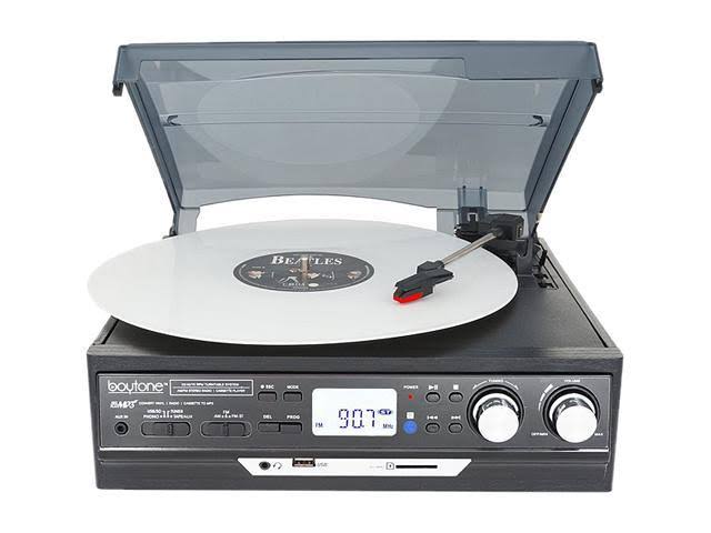 Boytone BT-37B-C Bluetooth 3-Speed Stereo Turntable, Wireless Connect