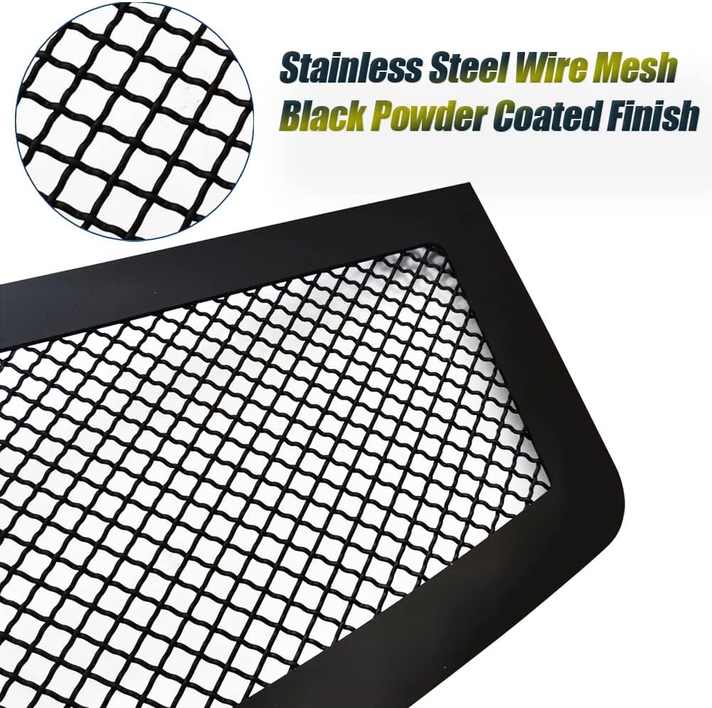 Stainless Steel Black Mesh Grille Grill Insert Fits 2006 2007 2008 2009 2010 Cadillac DTS