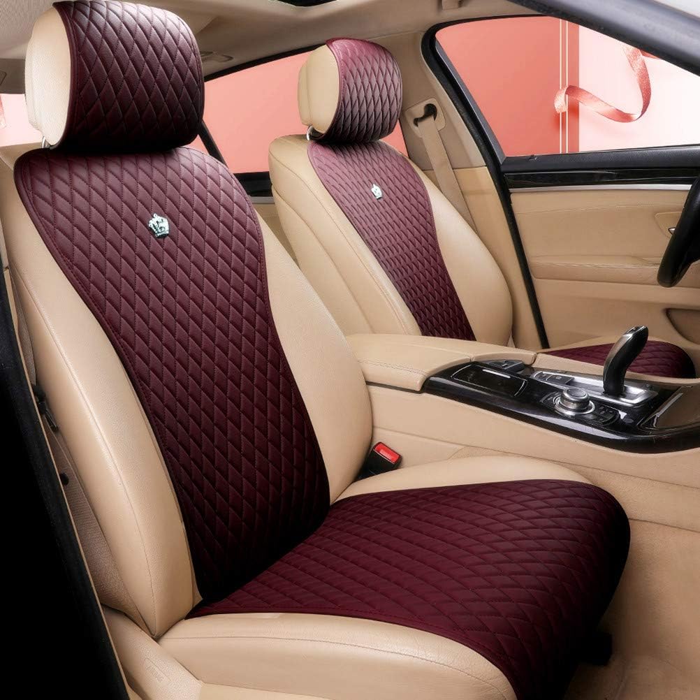 Purple Car Seat Cover Leather Seat Protector for Car Seats Comforty Car Seat Cover 2/3 Covered 11PCS Universal Fit Car/Auto/Truck/SUV (A-Purple)
