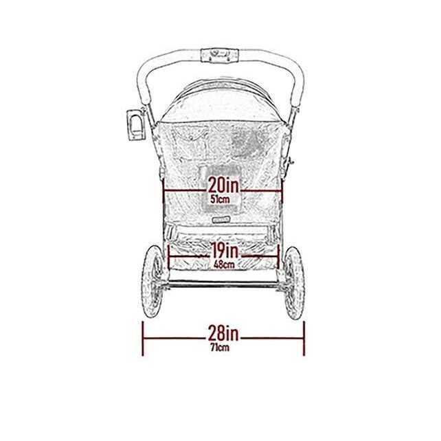 Pet Gear Double No-Zip Pet Stroller - Pet Supplies online store
