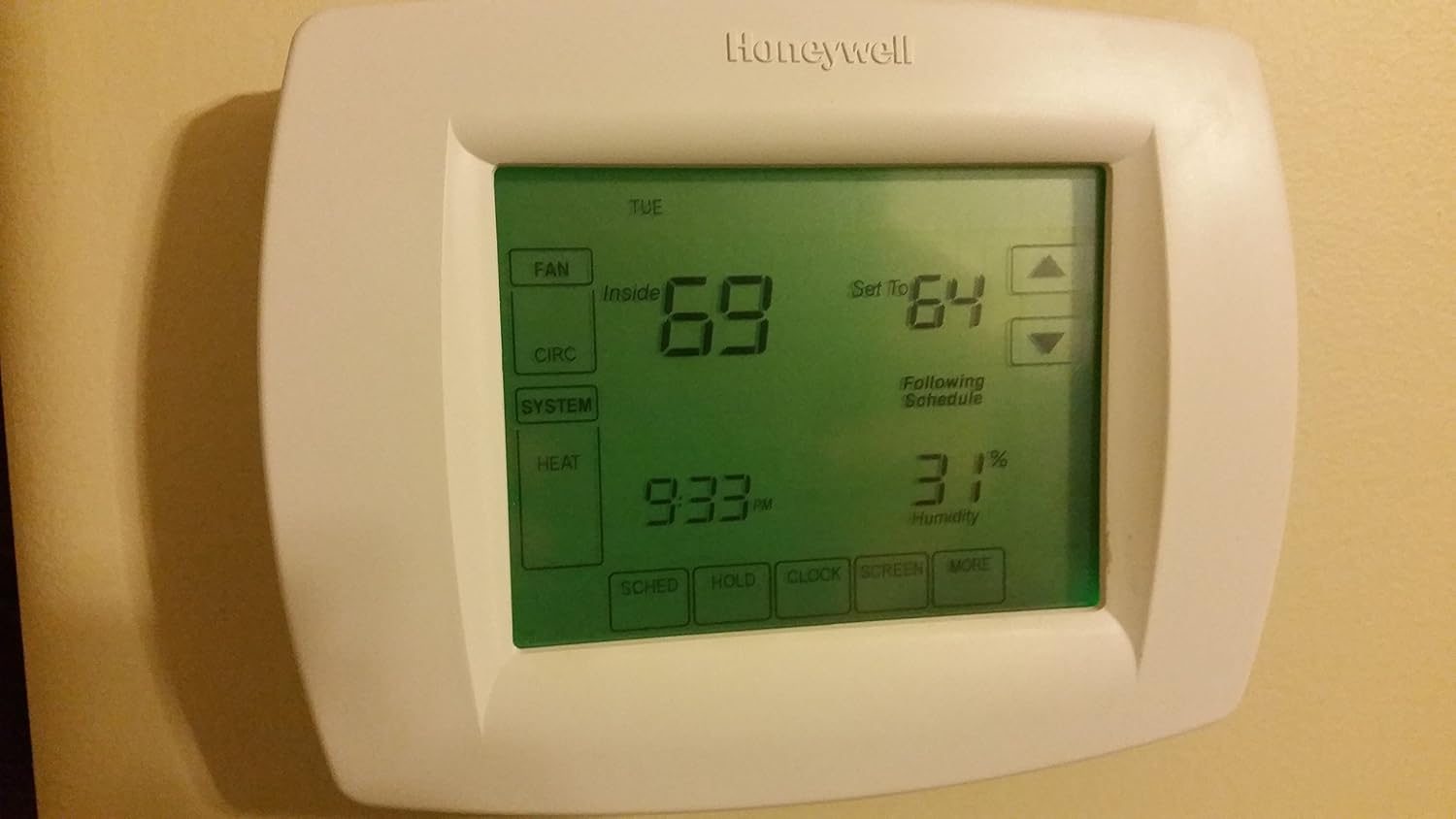 Honeywell TH8321U1006 VisionPRO Universal Programmable Thermostat With Armchair Programming