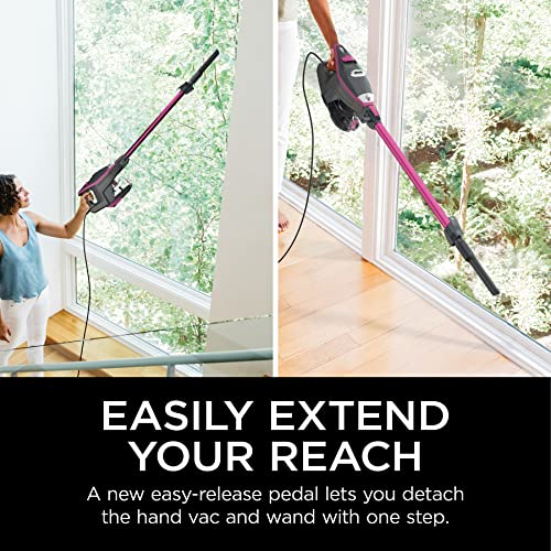 Shark HV371 Rocket Pro DLX Corded Stick, Removable Hand Vacuum, Advanced Swivel Steering, XL Cup, Crevice Tool, Upholstery Tool & Anti-Allergen Dust Brush (Renewed)