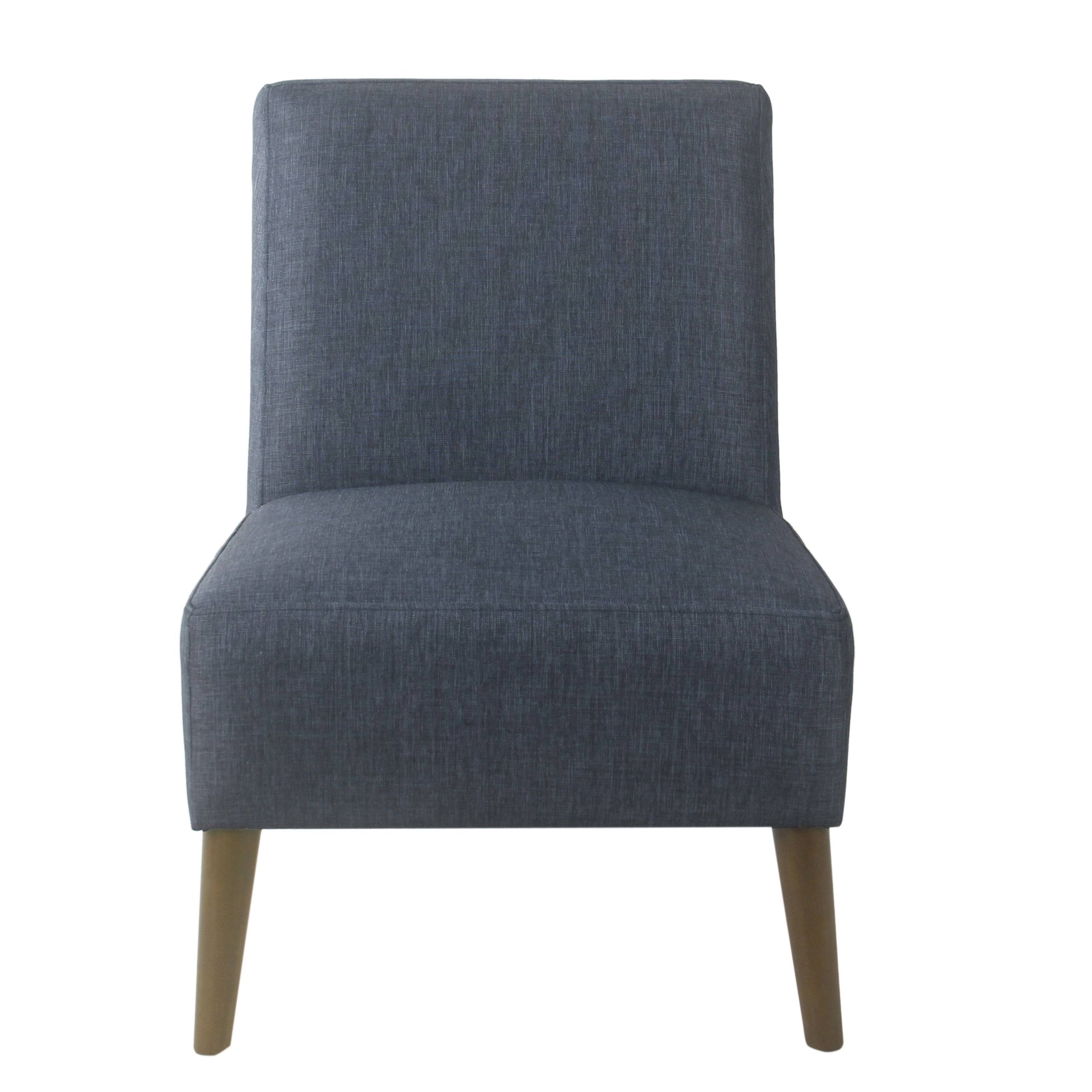 HomePop Modern Armless Dining Accent Chair - Navy Blue