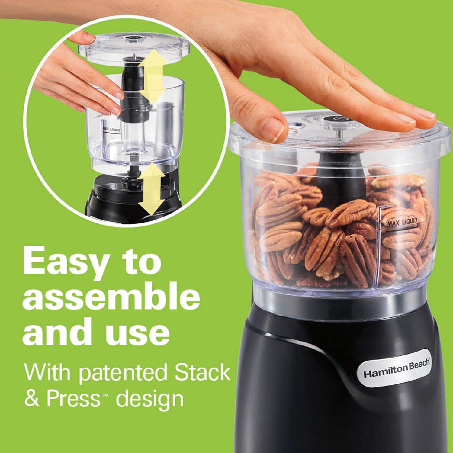 Hamilton Beach 12-in-1 8 Quart Electric Pressure Cooker Bundle with 3-Cup Food Chopper