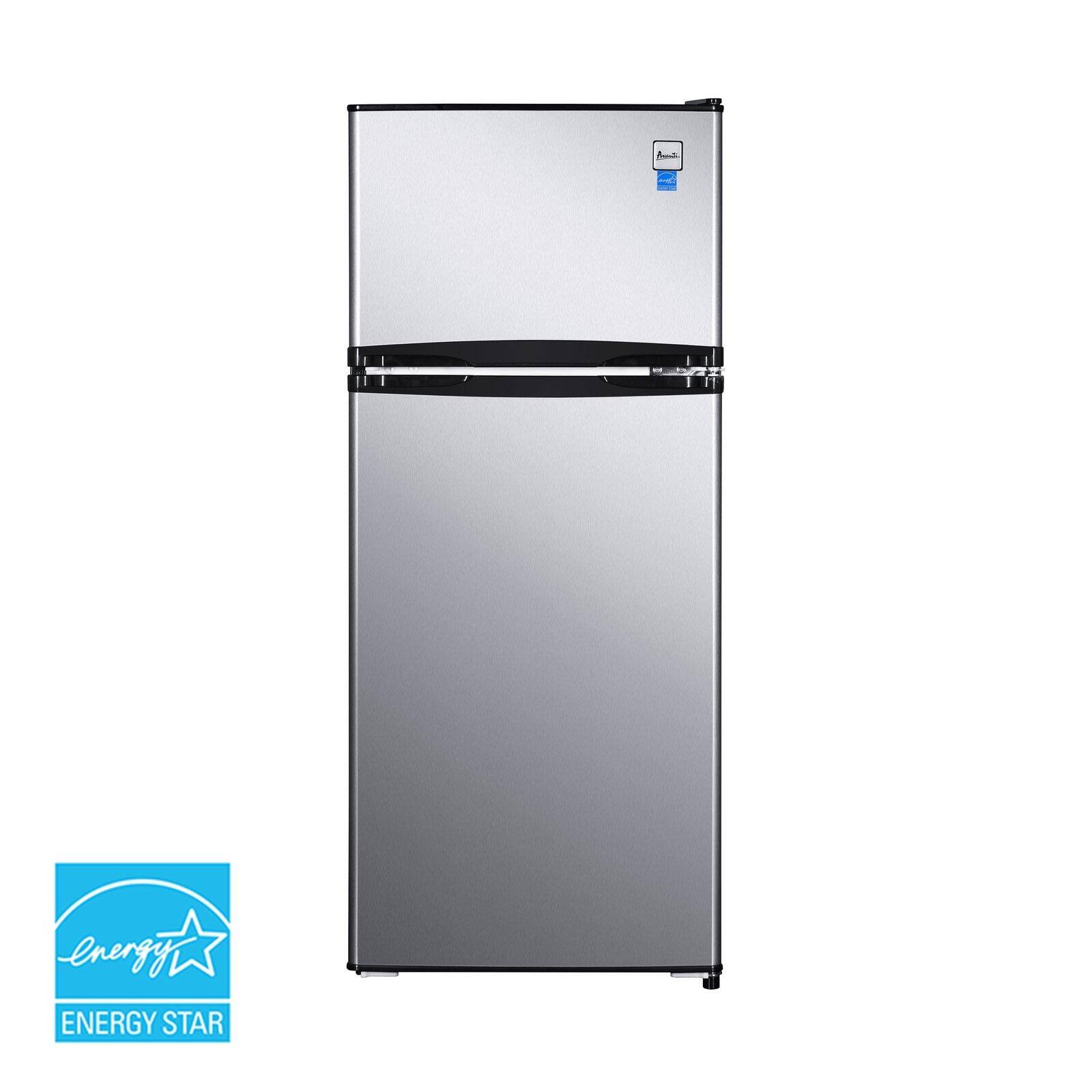 Avanti RA45B3S 4.5 Cu ft Top Mount Refrigerator Stainless
