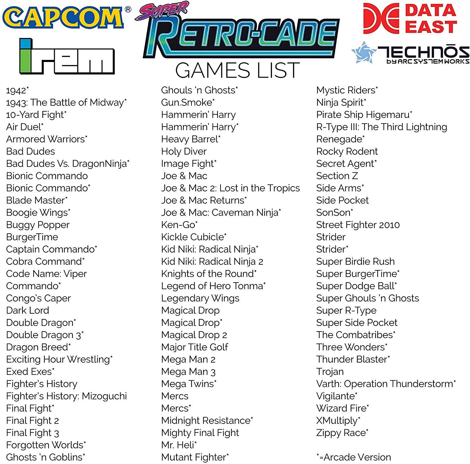 Retro-bit Super Retro-Cade Plug and Play Game Console