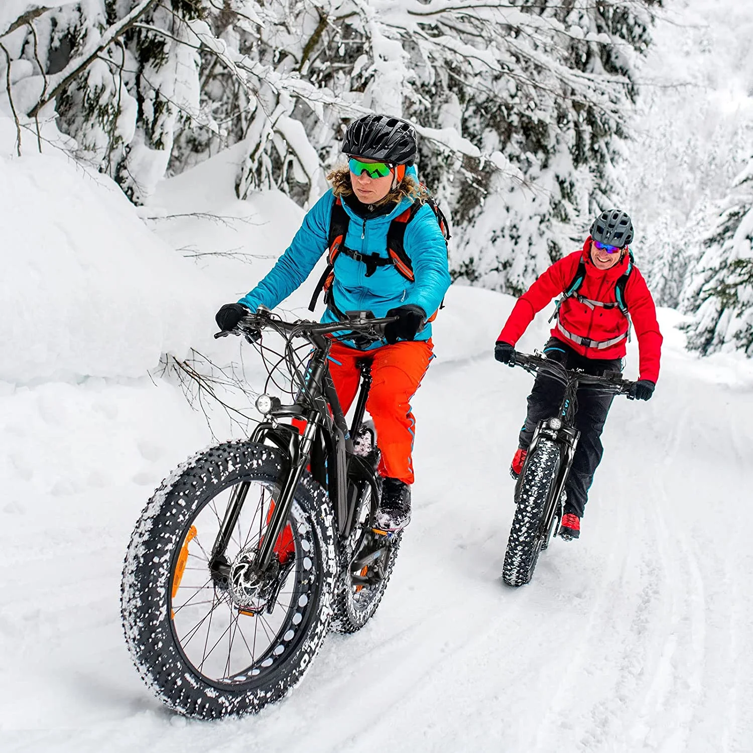 Vivi Electric Bike 26 x 4.0 Fat Tire Electric Bike 500W All Terrain Electric Bike 50 Miles Long Range Electric Mountain Bike Beach Bike Snow Bike